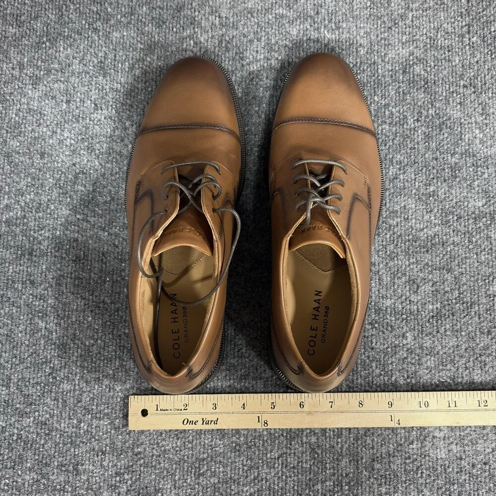 Cole Haan Shoes Mens Size 10 British Tan Bedford Cap Toe Oxford Grand 360 C40255